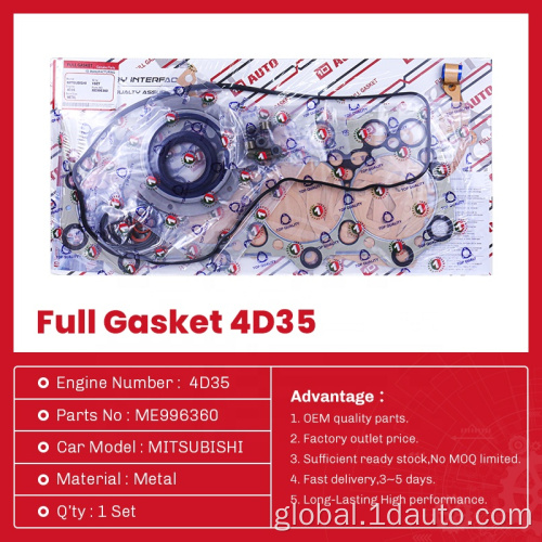 Fel Pro Full Gasket Set Engine Parts Full Gasket Set for MITSUBISHI 4D35 Manufactory